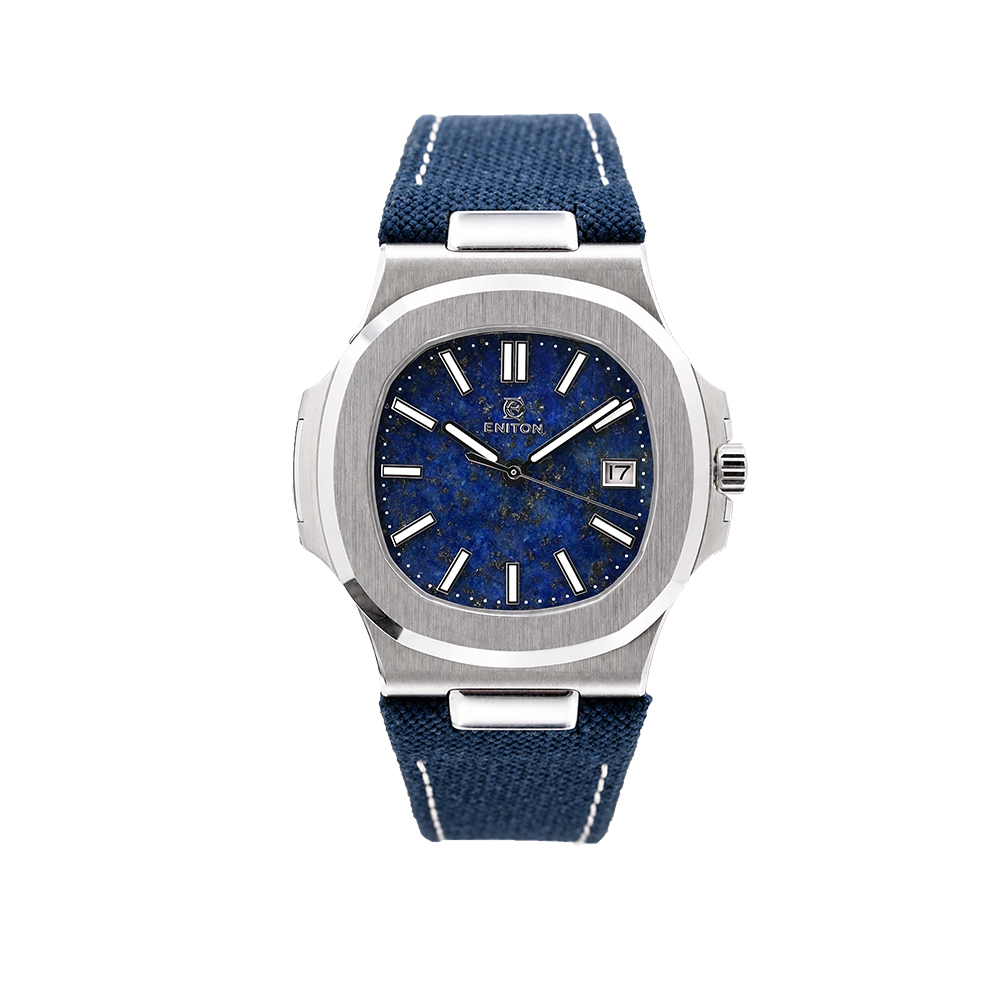 Canvas Strap Watch - ENITON 38 мм, циферблат из камня,