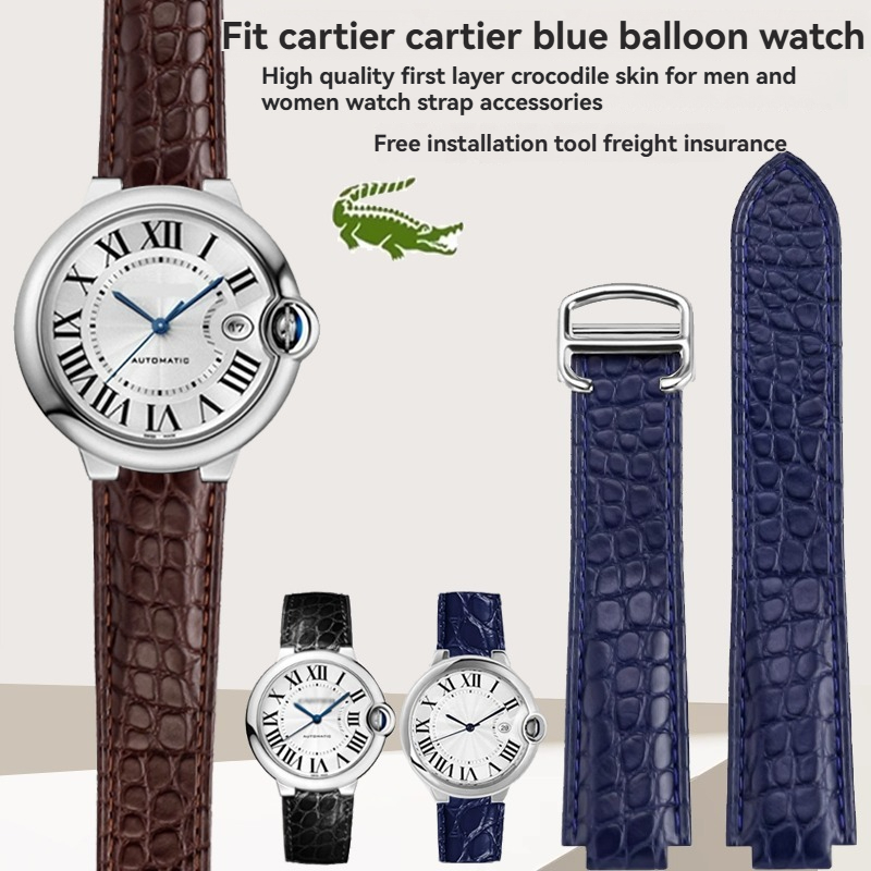 Ремешок для часов из крокодило – обзор и цена Cartier Watch Ballon Bleu
