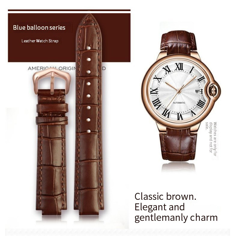 Ремешок из воловьей кожи для ч – обзор и цена Cartier Watch Ballon Bleu