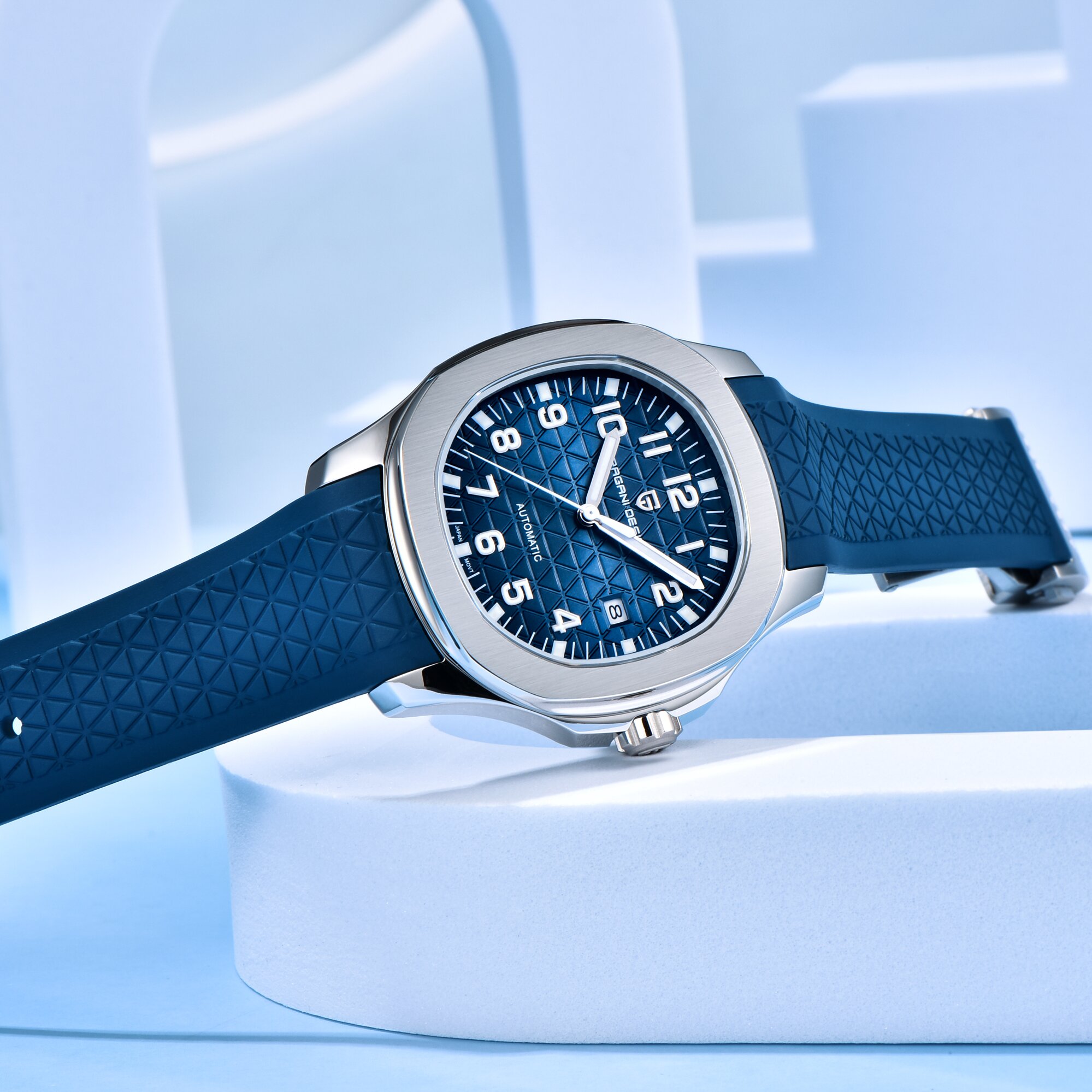 Мужские механические часы PAGA – обзор и цена Rubber Strap Diver