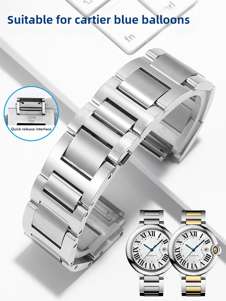 Ремешок для часов из нержавеющ – обзор и цена Cartier Watch Ballon Bleu