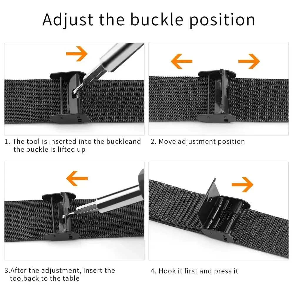Металлические ленты для Garmin – обзор и цена Mesh Strap Metal